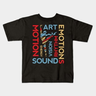 Creative Colorful Dancer Kids T-Shirt